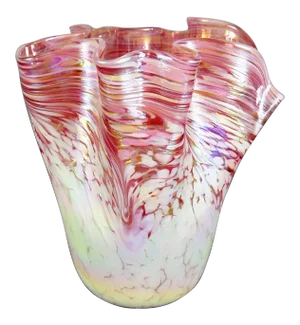 Studio Glass Connie Christopher Handkerchief Vase