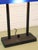 Vintage Postmodern Cobalt Blue and Black Double Arm Desk Lamp For Sale - Image 11 of 11