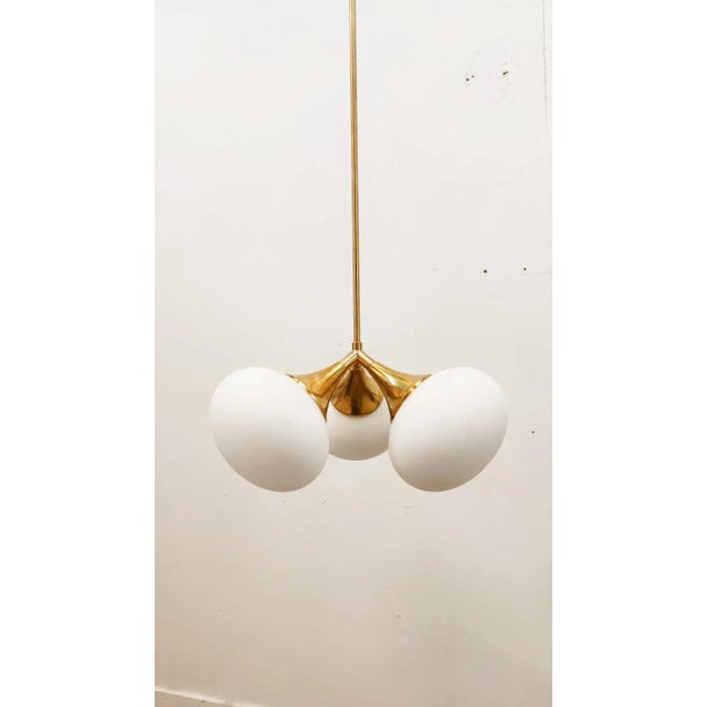 Sputnik Pendant in Brass with Three Suspensions For Sale - Image 13 of 17