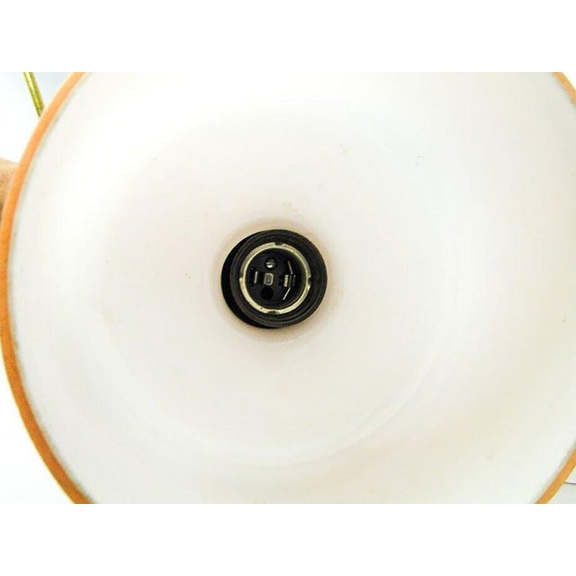 Mid-Century Modern Mid-Century Pendant Lamp in Brass and Glass, 1950s For Sale - Image 3 of 8