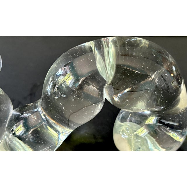 Glass Vintage Art Glass Caterpillar Paperweight – Hand Blown Bug Figurine For Sale - Image 7 of 9