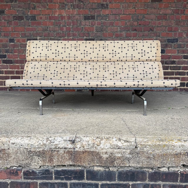 Mid-Century Modern Eames for Herman Miller Compact Sofa For Sale - Image 3 of 12