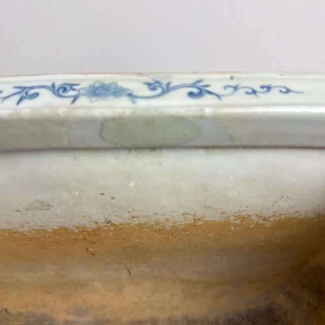 Celadon Famille Rose Jardinier on RosewoodStand For Sale - Image 8 of 8