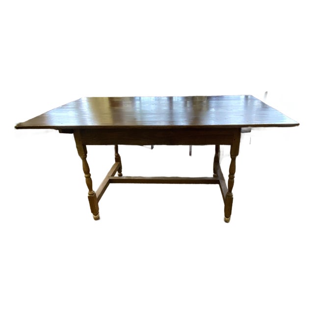 Late 20th Century Replica of Early American Tavern Table For Sale