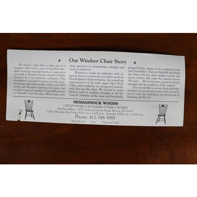 Neshannock Woods Butterfly Windsor Bench For Sale - Image 11 of 12