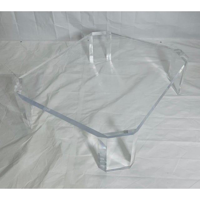 1970s Lucite “L’Ami” Coffee Table by Charles Hollis Jones, Signed 1974 For Sale - Image 5 of 18