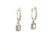 Natural Sapphire Diamond Dangle Earrings 14k WG 1.16 TCW Certified For Sale - Image 11 of 12