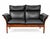 Black Two-Seater Sofa by Illum Wikkelsø for Dreipunkt International, 1960s For Sale - Image 8 of 8
