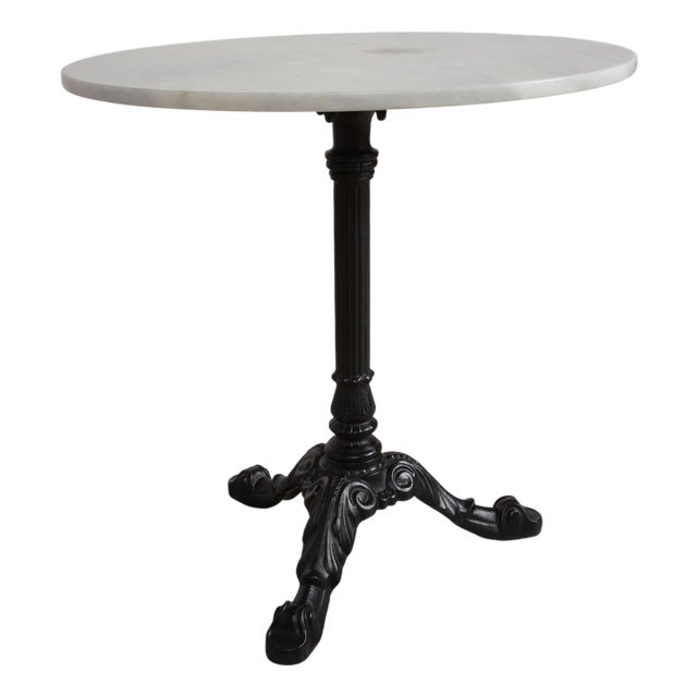 Art Nouveau Marble and Cast Iron Coffee Table from Thonet For Sale