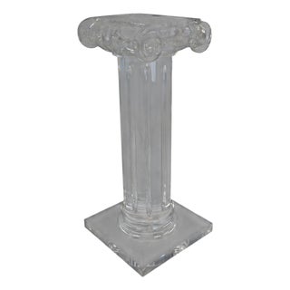 Hollywood Regency Style Acrylic Column For Sale