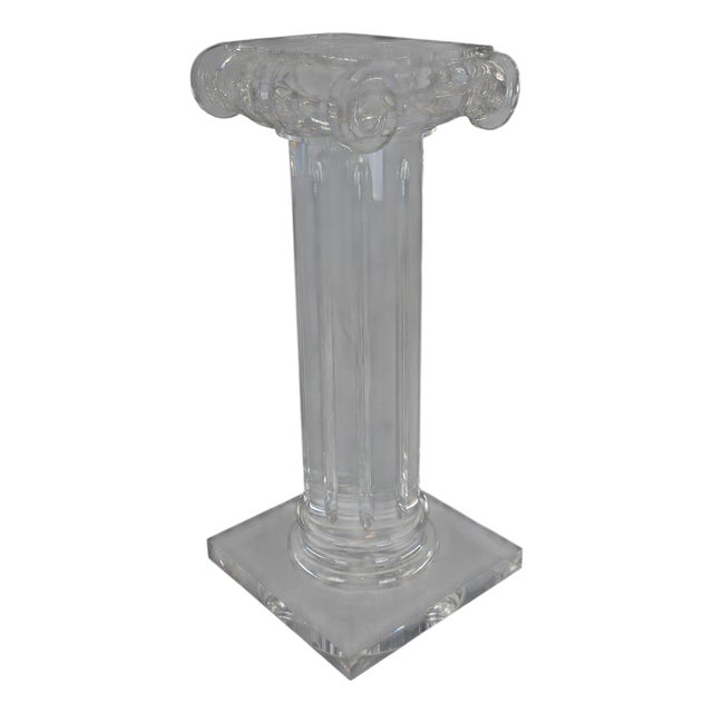 Hollywood Regency Style Acrylic Column For Sale