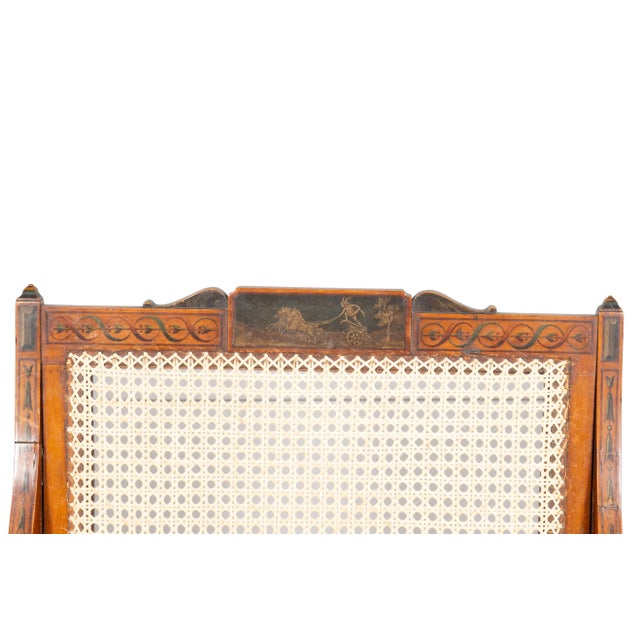 Edwardian Satinwood and Painted Armchair For Sale - Image 12 of 12