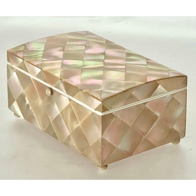19th Century Domed Victorian Shell Marquetry Box For Sale - Image 9 of 14
