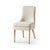 Organic Modern Linen Upholstered Side Chairs - Set of 2 For Sale In Greensboro - Image 6 of 11
