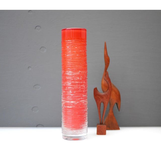 Glass Vase by Edenfalk, Skruf, Sweden For Sale - Image 5 of 13