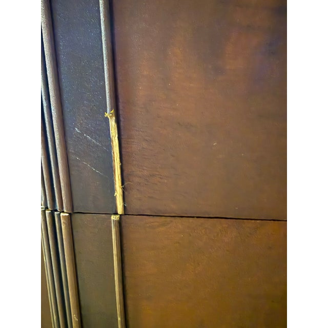 1930s Berkey and Gay Style Art Deco Mahogany Burlwood Highboy Dresser For Sale - Image 10 of 13
