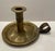 19th century brass chamber stick, most probably British. Umarked. Shipping times are significantly shorter than Chairish...