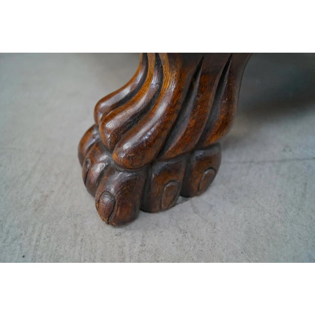 Early 1900’s Arts & Crafts Quarter-Sawn Oak Mission Sofa For Sale - Image 12 of 12