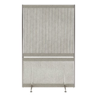 Wide Fair Grey Anto Room Divider in Steel and Wool by Thorup Copenhagen For Sale