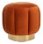 Tufted Ottoman in Sienna For Sale