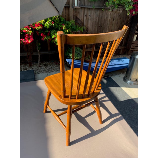 1960s Vintage Original Leopold Stickley Cherry Wood Windsor Chair