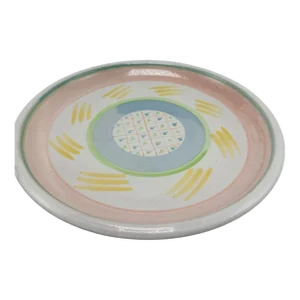 Mackenzie Childs Style Studio Pottery Platter