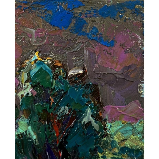 2020s Oil Painting the Moon Shines Over the Field Oleksiy Ivanyuk For Sale - Image 5 of 8