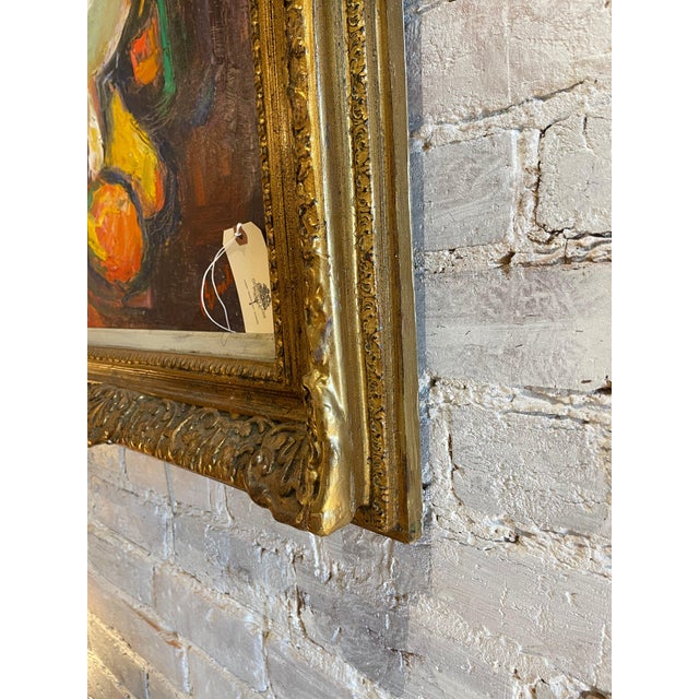 Textile 19th Century Still Life Signed Framed Painting For Sale - Image 7 of 8