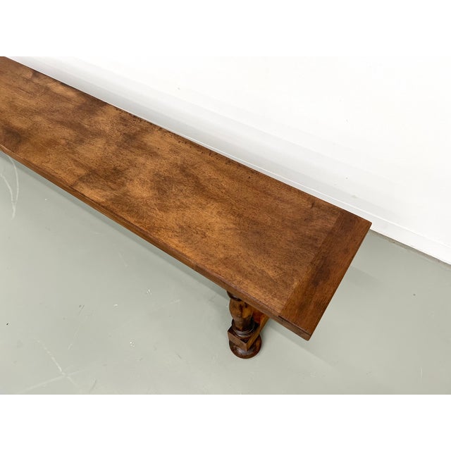 Bench with Baluster Base, 1950s For Sale - Image 13 of 17