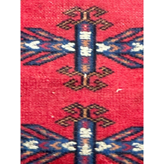 Mid-Century Turkmen Rug, 1940s For Sale - Image 10 of 15