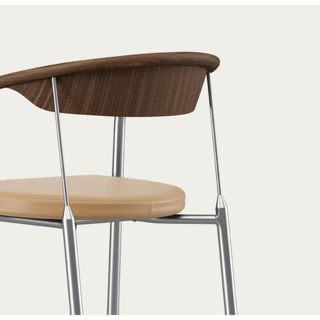 Black Chairman Chair in Walnut with Upholstery in Sand by Henrik Tengler for One Collection For Sale - Image 8 of 15