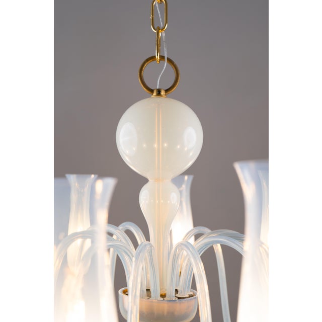 Art Deco Murano Glass Chandelier by Flavio Poli for Seguso Vetri d'Arte, 1950s For Sale - Image 10 of 14