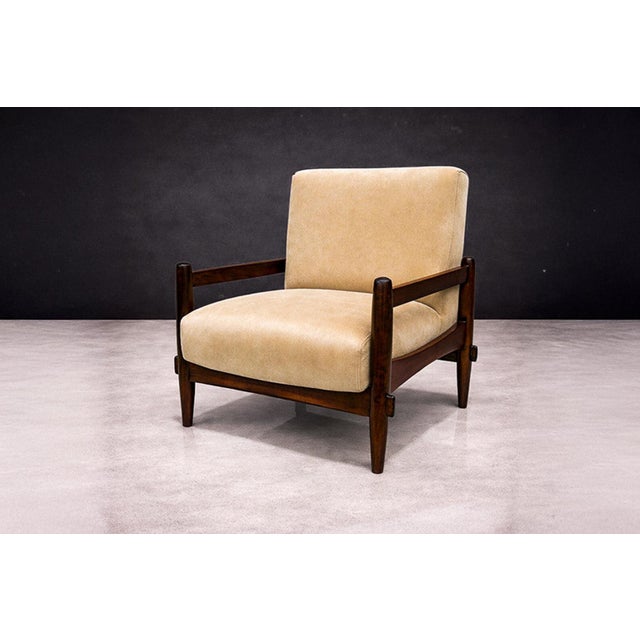 Michel Arnoult, Brazil, c. 1960s. This armchair distills mid-century Brazilian restraint into a compact, sculptural...