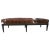 Black Bench With Cowhide Upholstery For Sale In West Palm - Image 6 of 6