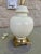 Tony Paul Hollywood Regency Porcelain Ginger Jar Lamp Greek Key Solid Brass Base For Sale - Image 4 of 13