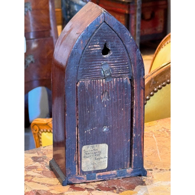 19th Century Gothic Mantel Clock For Sale - Image 4 of 8