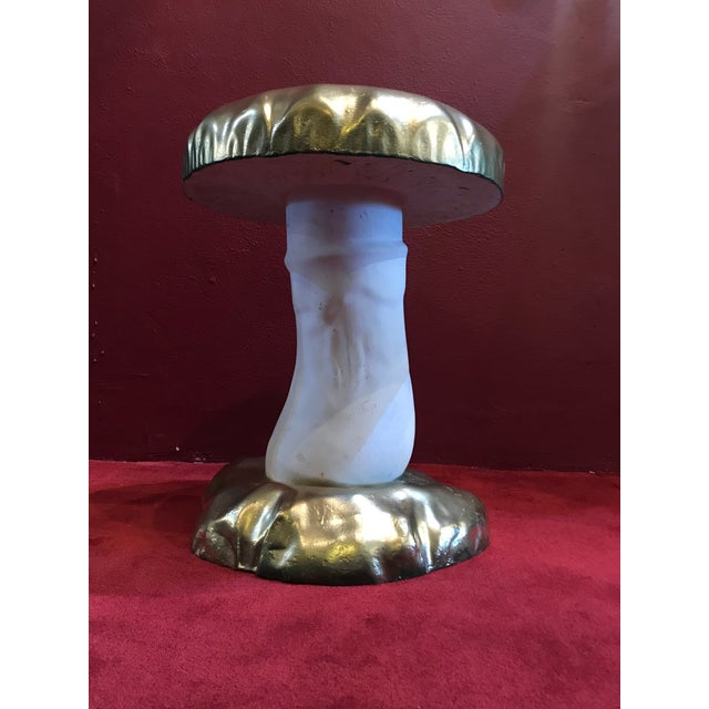 1930s Mushroom Stool Art Deco Cast Iron Hoffman of Pensilvania Seat Chair For Sale - Image 13 of 13