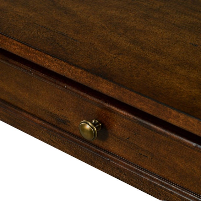 Classic Rustic Console Table - Country Finish For Sale - Image 4 of 5