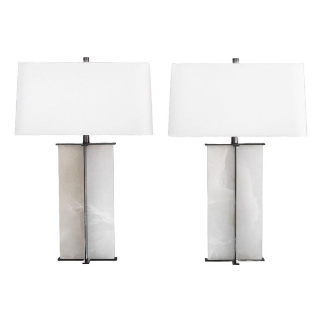 French Arteriors Lyon Table Lamps, Pair For Sale