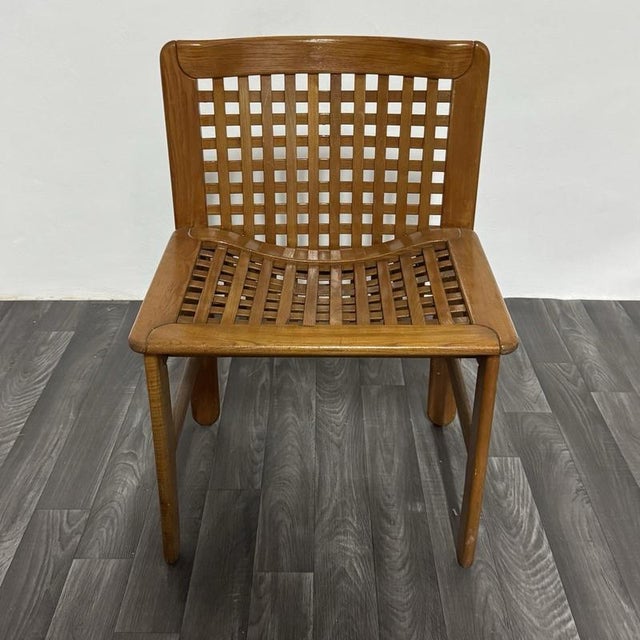 Brown Transenna Chair by Titina Ammannati & Giampiero Vitelli for Pozzi & Verga, 1970s For Sale - Image 8 of 14