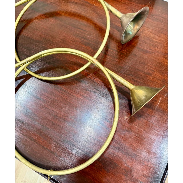 Brass Trumpets Ornaments, 2/PCS For Sale - Image 4 of 5