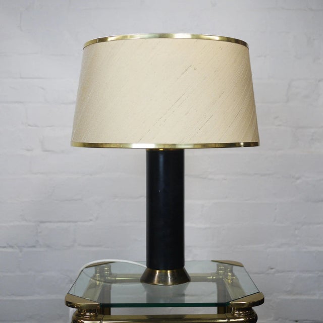 Mid-Century Modern Mid-Century Black & Gold Table Lamp, 1950s For Sale - Image 3 of 10