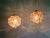Amber Bubble Glass Pendant Lights by Helena Tynell for Glashütte Limburg, 1970s, Set of 3 For Sale - Image 11 of 16