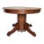 Antique 20th Century Tiger Oak Split Pedestal Table With Ornate Carvings & Paw Feet For Sale