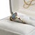 Metal Australian Boulder Opal Ring With a Diamond Accent in Solid 14k Yellow Gold, Size 6.75 For Sale - Image 7 of 9