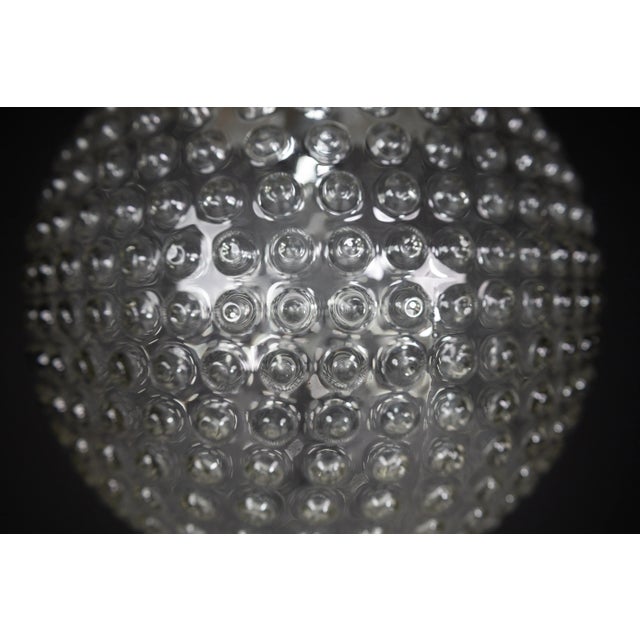 Large Chrome and Bubble Glass Pendant by Rolf Krüger for Staff, Germany, 1970s For Sale - Image 11 of 12