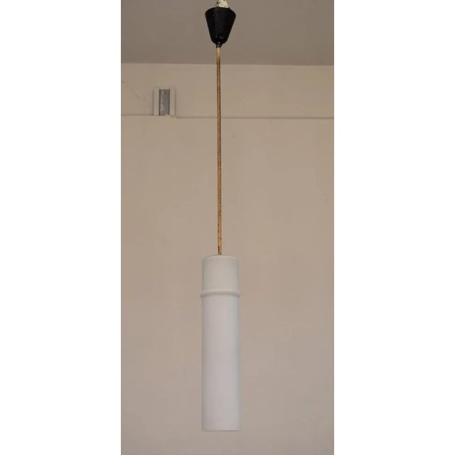 Italian Pendant in Opal and Brass from Stilnovo, 1960s For Sale - Image 11 of 11