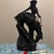 Vintage Ceramic Matte Black Cowboy Statue – Western Decor Figurine For Sale - Image 10 of 11
