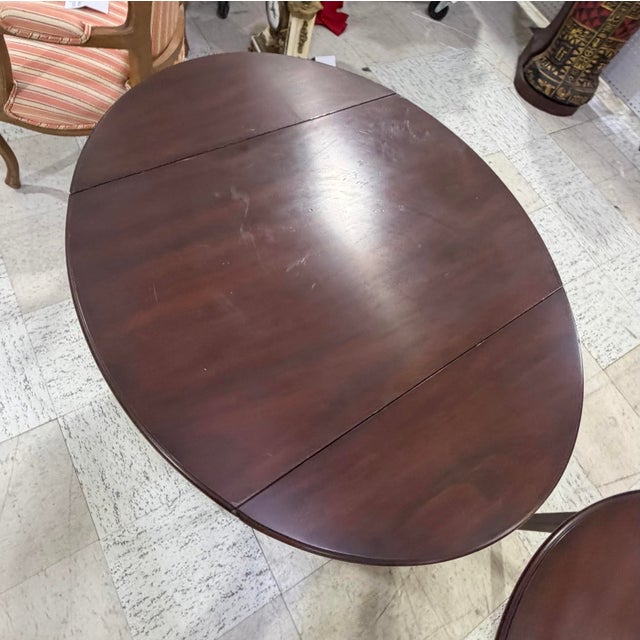 Henkel Harris 1997 Pair of Mahogany Pembroke Tables For Sale In Atlanta - Image 6 of 7