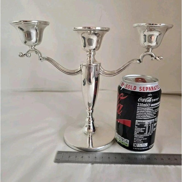 Sterling Silver Candelabra from Barker Ellis & Co, Birmingham, 1988 For Sale - Image 17 of 18